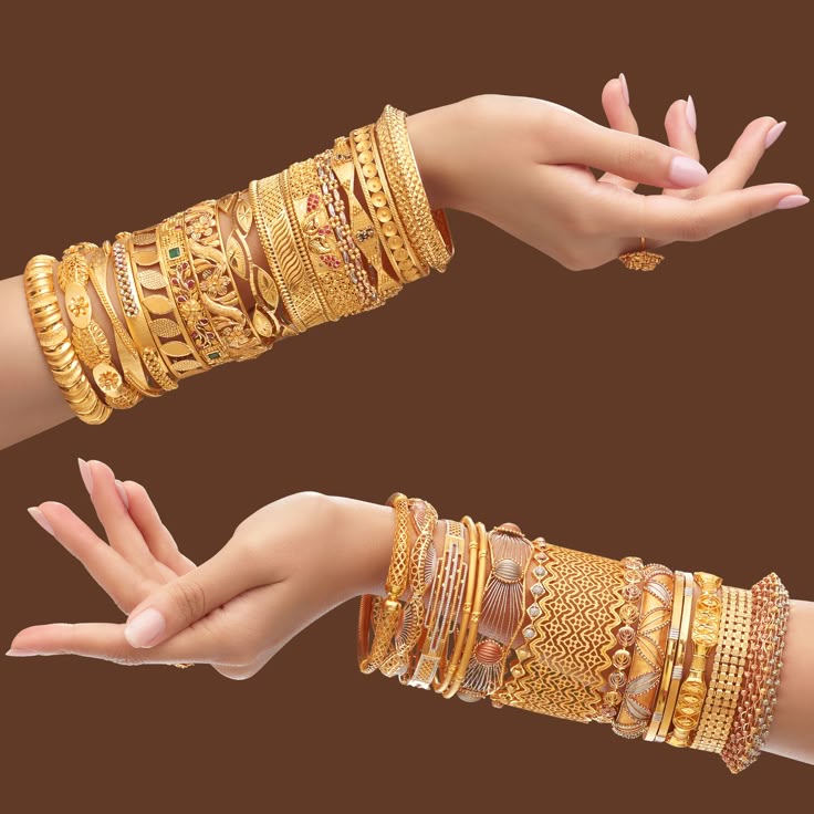 Best trending gold bangle designs for women