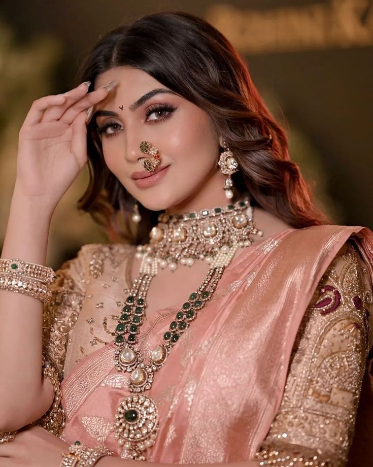 Antique Gold Temple Necklace Set - Latest Bridal Gold Jewellery Designs